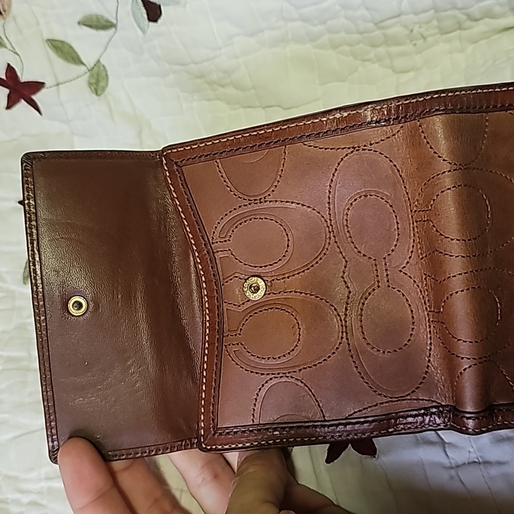 Coach Signature Leather Wallet - Picture 8 of 17